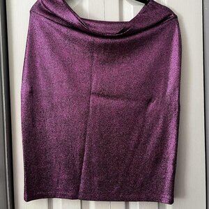 Pink/Purple Metallic Lularoe Cassie Skirt